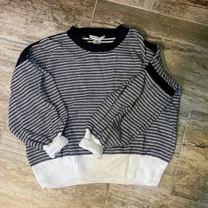 Urban outfitters striped crop sweater